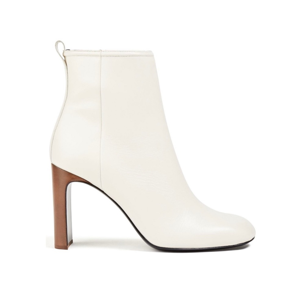 Rag & Bone Ellis Leather Ankle Boots Off-White